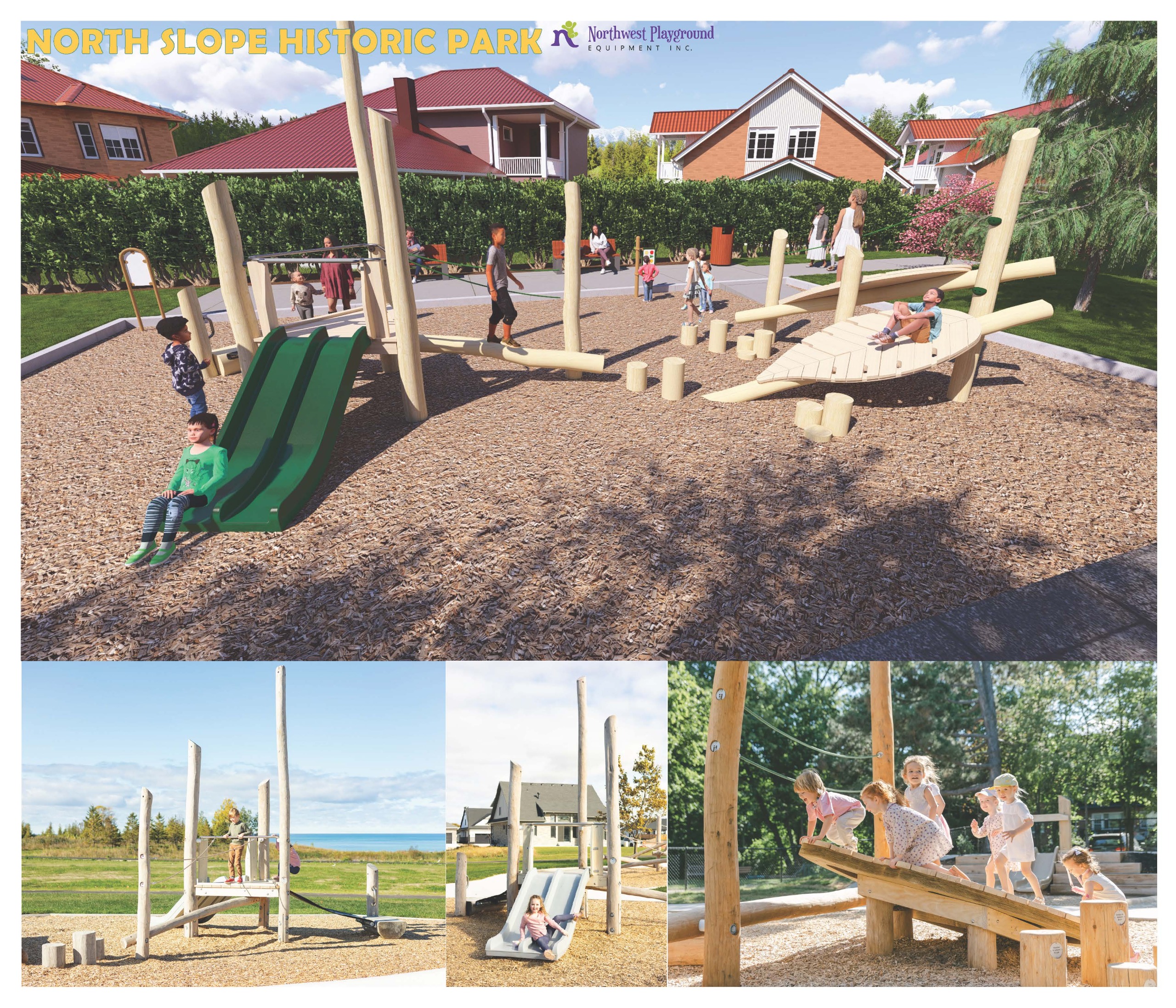 Option 1 for play equipment for North Slope Park