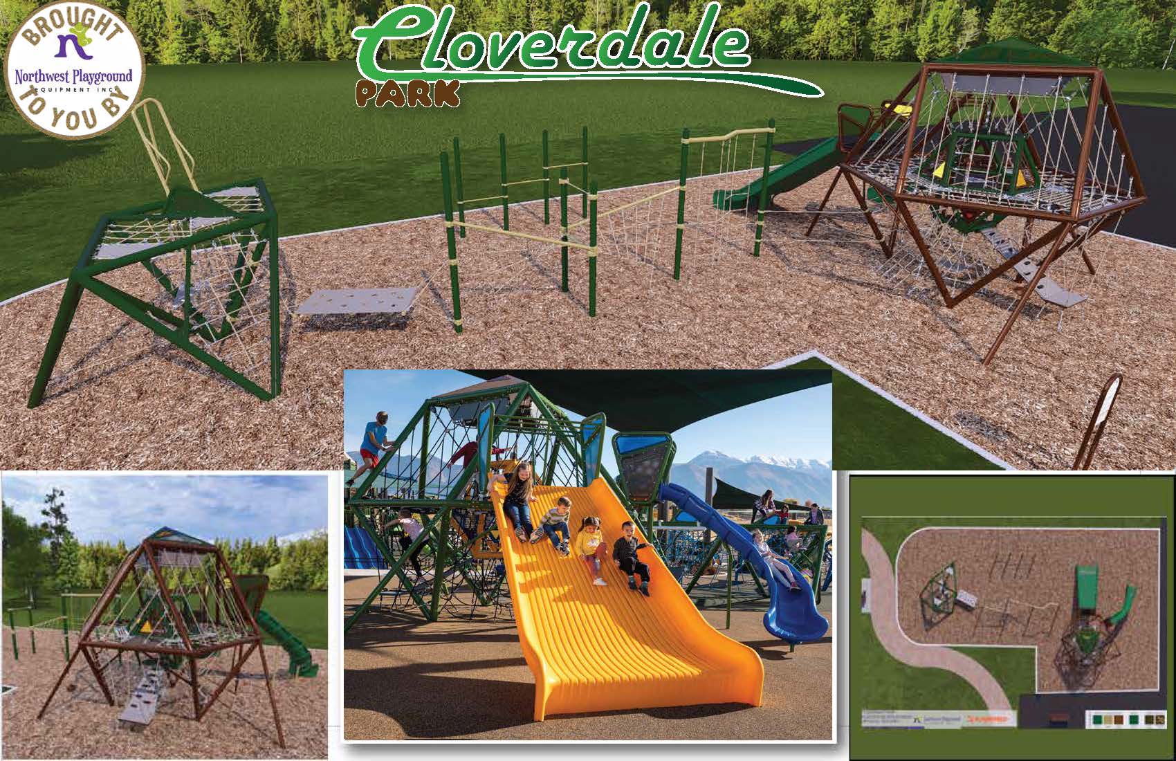 Option 3 for play equipment for Cloverdale Park
