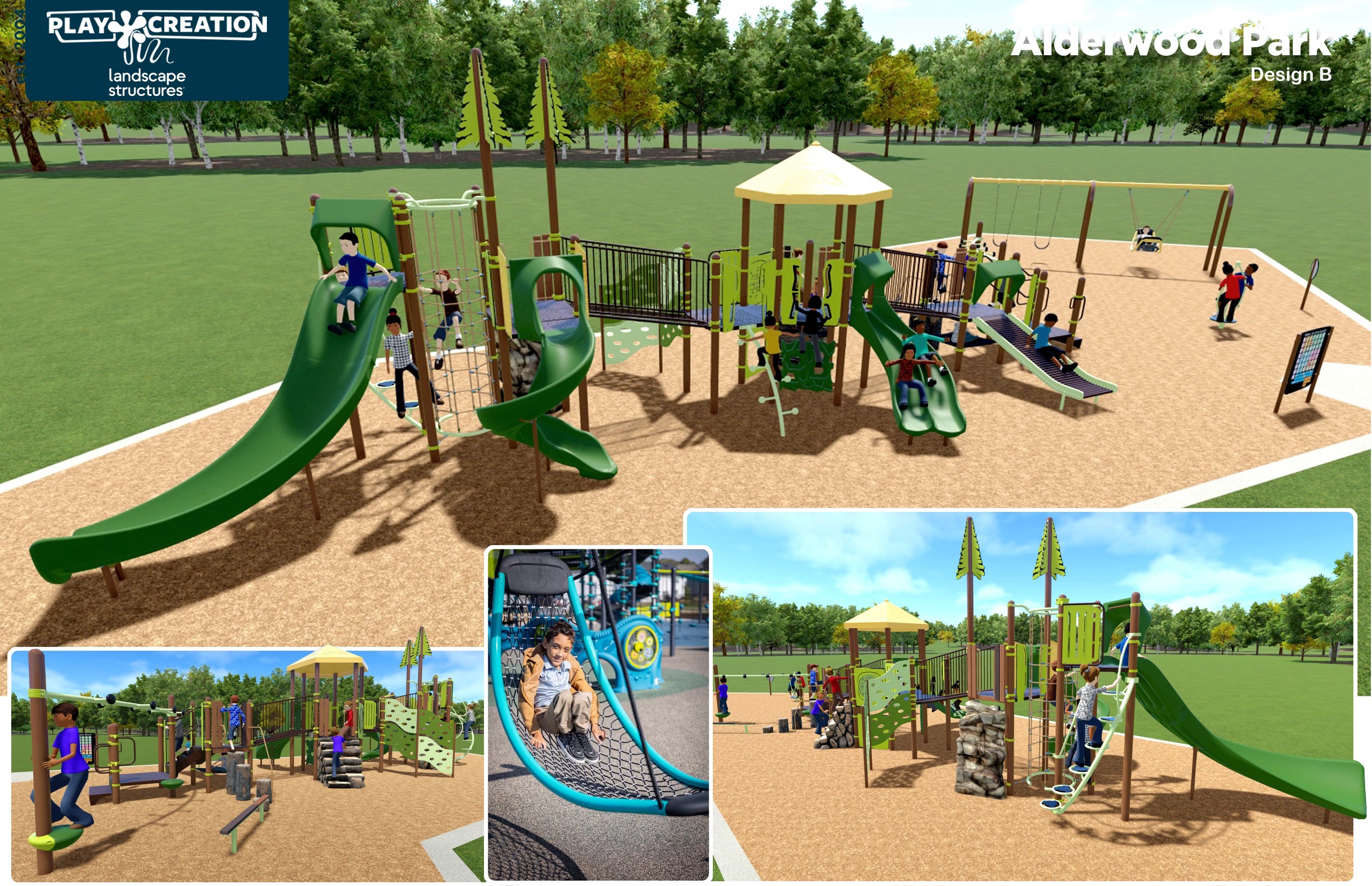 Option 3 for play equipment for Alderwood Park