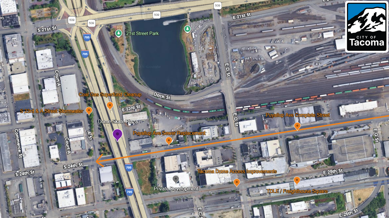 map of all projects in Dome District