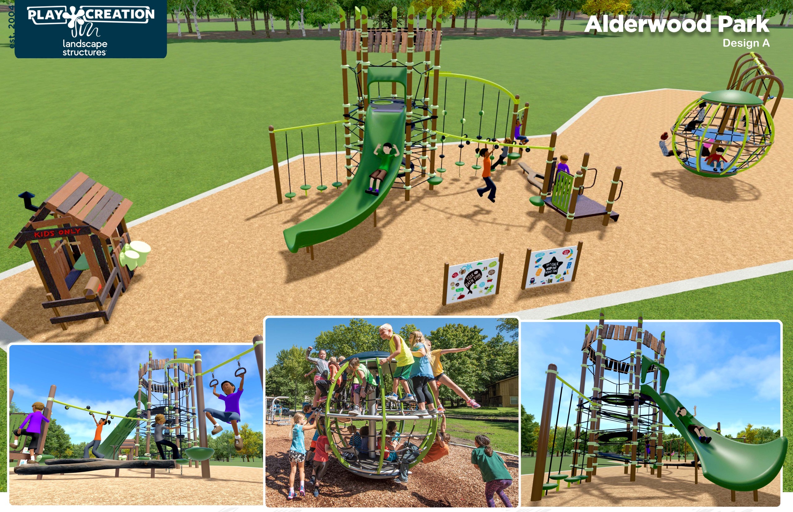 Option 2 for play equipment for Alderwood Park